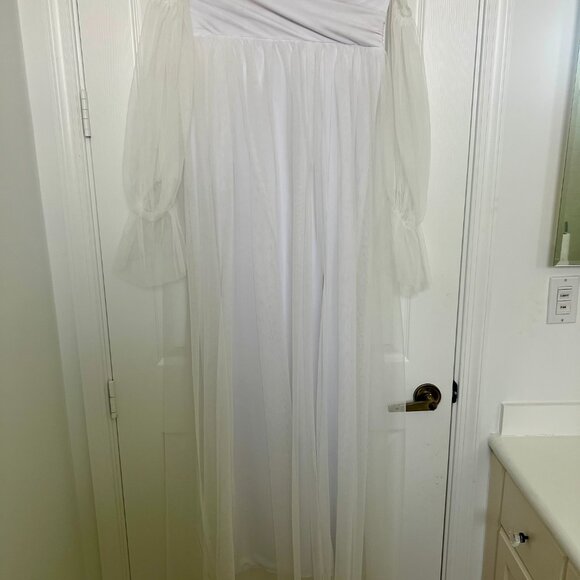 Vienna sweetheart Gown Maternity Dress Ivory - Picture 4 of 5